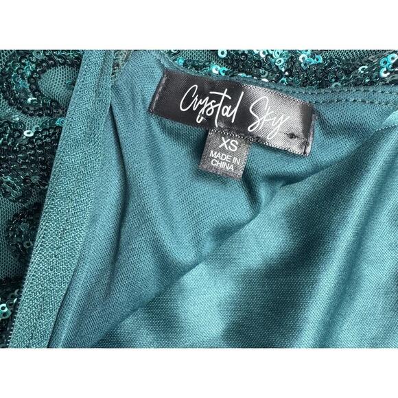 Crystal Sky Sequined, sheath Cocktail dress. Size XSmall New Years Christmas - Picture 10 of 13